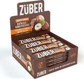 Züber Fruitreep - Cacao & Hazelnoot - Vegan - Gluten Vrij - Vezelrijk - 12 Stuks