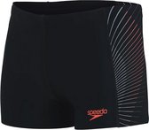 Speedo aquashort tech panel stripe zwart - S