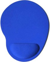 Derza Muismat Met Polssteun - Muismat Ergonomisch Met Kussen - Anti Slip Mat - Antislip - Ergonomisch - Muis Rechtshandig - Muismatten - Kantoor - Gaming  - Blauw