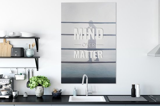 Toile Peinture Boxe - Sport - Motivation - 80x120 cm - Décoration murale