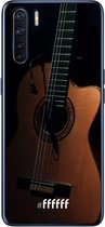 6F hoesje - geschikt voor OPPO A91 -  Transparant TPU Case - Guitar #ffffff