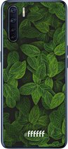 6F hoesje - geschikt voor OPPO A91 -  Transparant TPU Case - Jungle Greens #ffffff