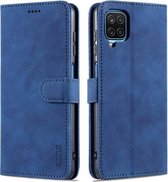 Voor Samsung Galaxy M62/F62 AZNS Huid Voelen Kalf Textuur Horizontale Flip Lederen Case met Kaartsleuven & Houder & Portemonnee (Blauw)