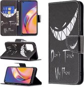 Voor OPPO A94 5G/Reno5 Z 5G/F19 Pro+ Gekleurd Tekenpatroon Horizontale Flip Lederen Case met Houder & Kaartsleuven & Portemonnee (Smirk)