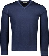 Gran Sasso  Trui Blauw Normaal - Maat M  - Heren - Herfst/Winter Collectie - Wol