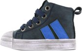 Shoesme hoge blauwe sneaker met striping