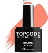 Gellak van TOPCODE Cosmetics - Lipstick Orange - TCKE62 - 15 ml - Gel nagellak