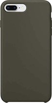 Geschikt voor: iPhone 8 Plus Siliconen Back Cover - dark olive