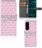 Bookcase Sony Xperia 5III Hoesje Flowers Pink DTMP