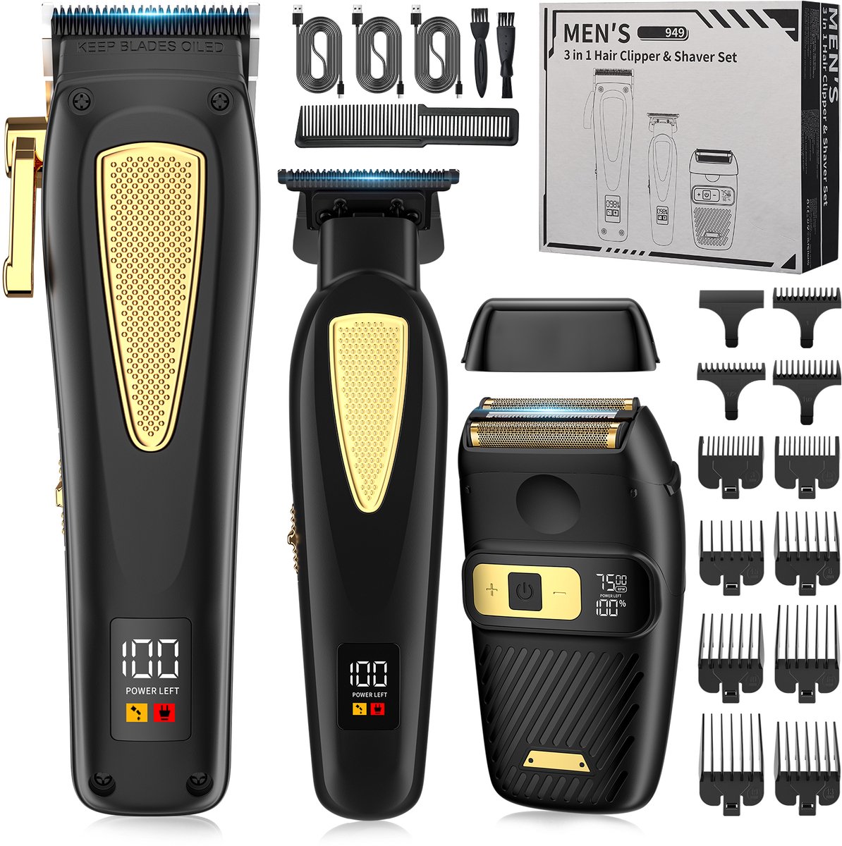 Professionele tondeuse, trimmer en scheerapparaat