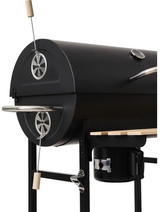 Houtskoolbarbecue - Kookbox - Mike Evolution - 142 x 57 x 112 cm - Zwart van Merkloos — afbeelding 5