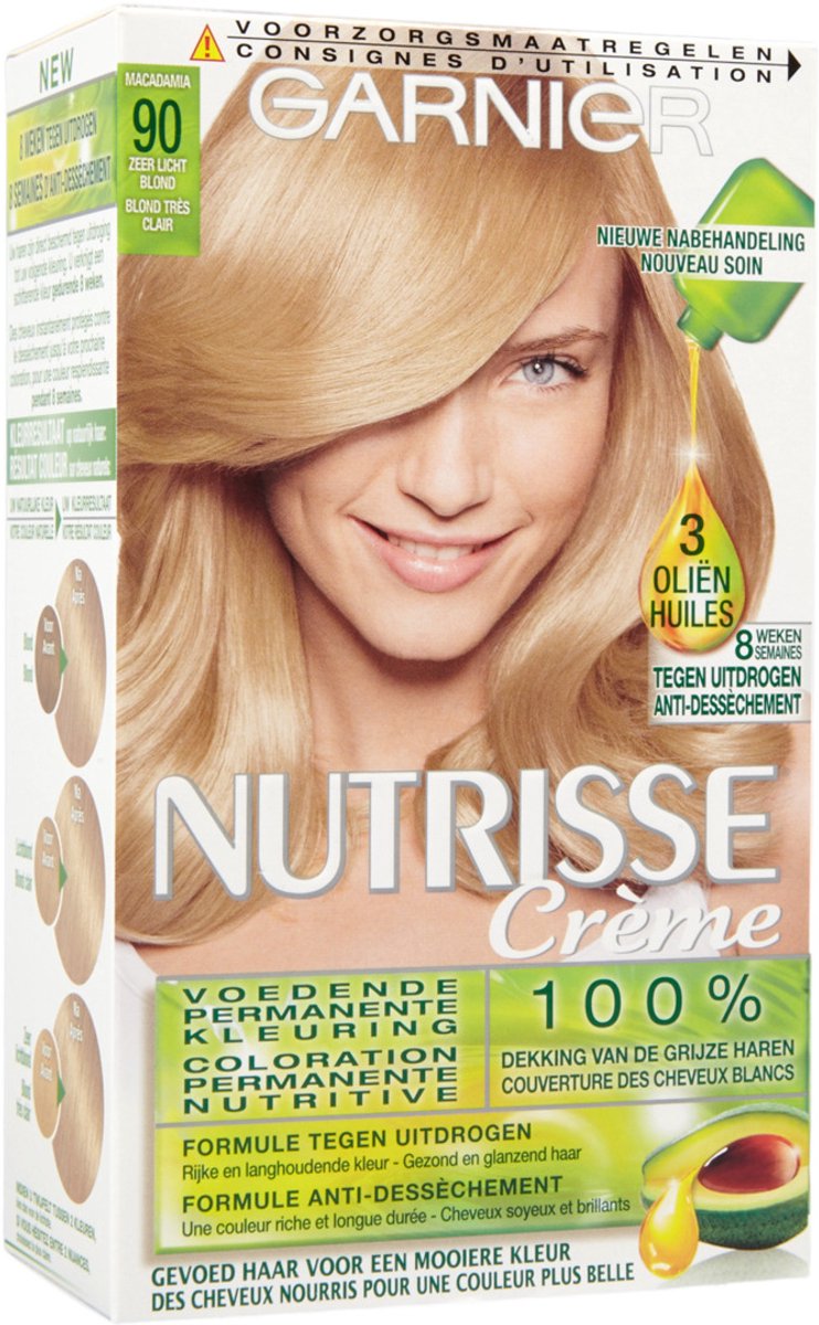 Bol.com Garnier Nutrisse Ultra Crème 9 Zeer Lichtblond - Intens voedende permanente haarkleuring aanbieding