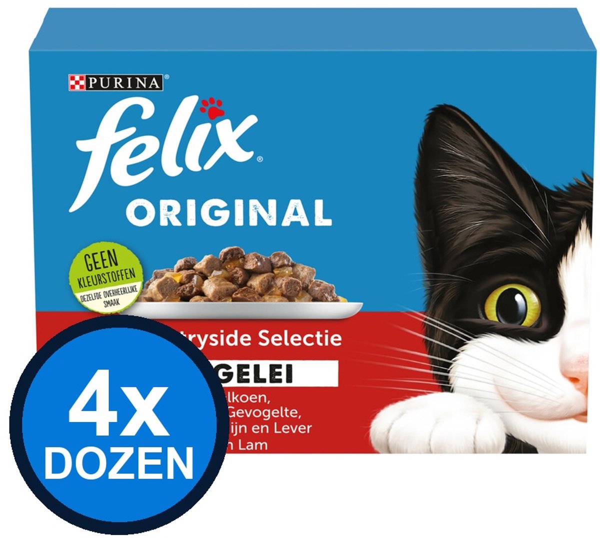 Felix Felix - Original Countryside Selectie in Gelei - Kattenvoer Natvoer - doos 12x85g