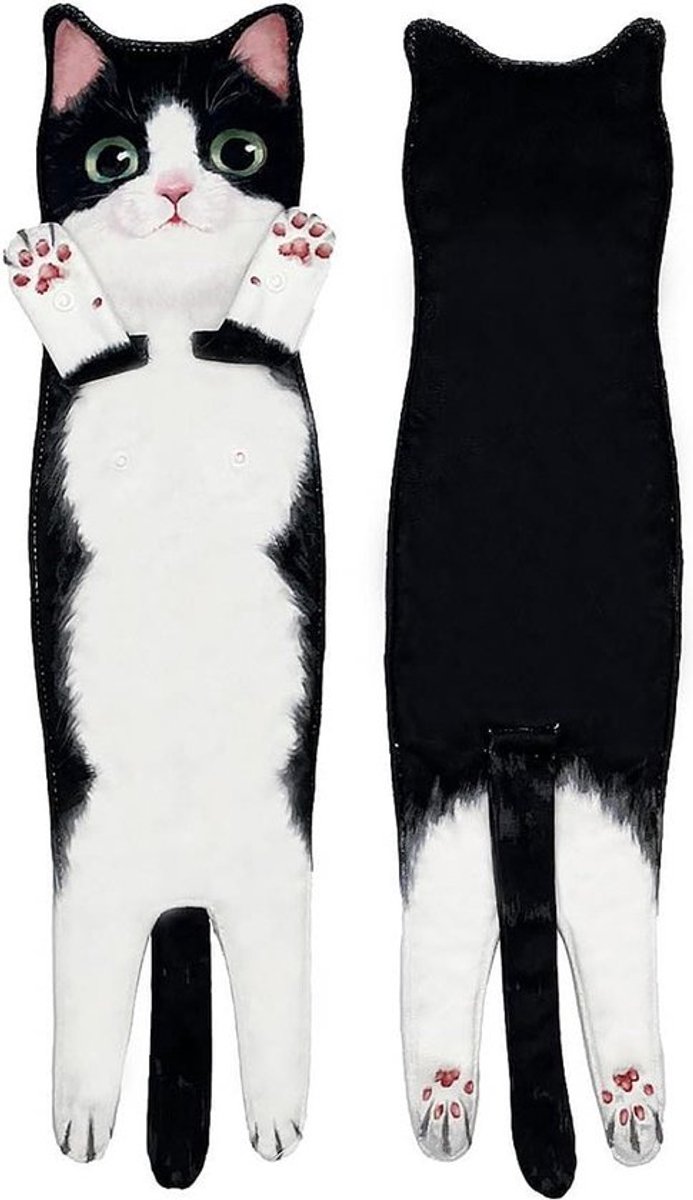 Allecto Plus - Creatieve Kattendoek Badkamerdoek - Geschenk Katliefhebbers