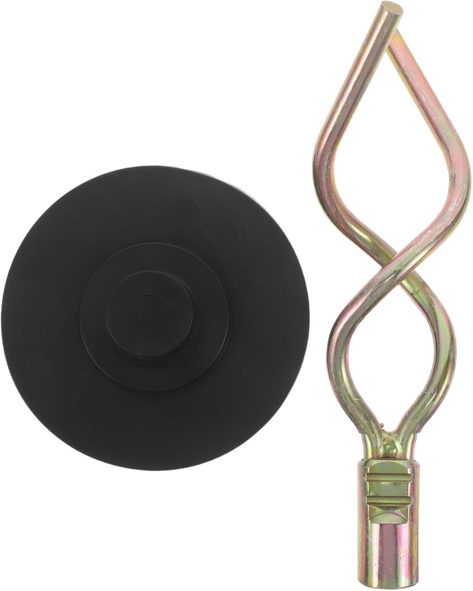 Gootreiniger Vervangingsset - Schoonmaakstang Plunjer - Buitenafvoer Onderhoud - Universele Schroefdraad - 18.5 cm Stang - Diverse kleuren