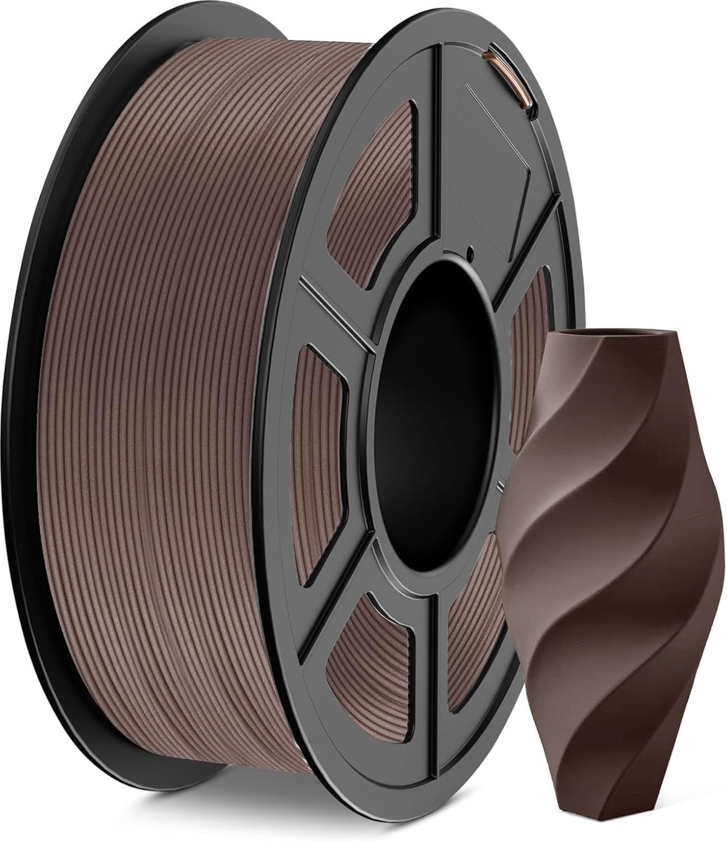 PLA Hout Filament - 3D Printer Materiaal - Modelbouw - Echte Houtvezels - 1.75 mm - Walnoot