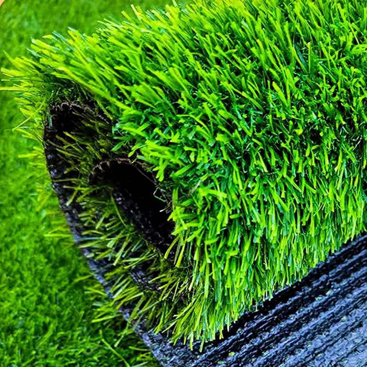 Kunstgras Tapijt - Nep Gras Mat - Tuin Decoratie - Realistisch Uiterlijk - 2 x 3 m - Groen