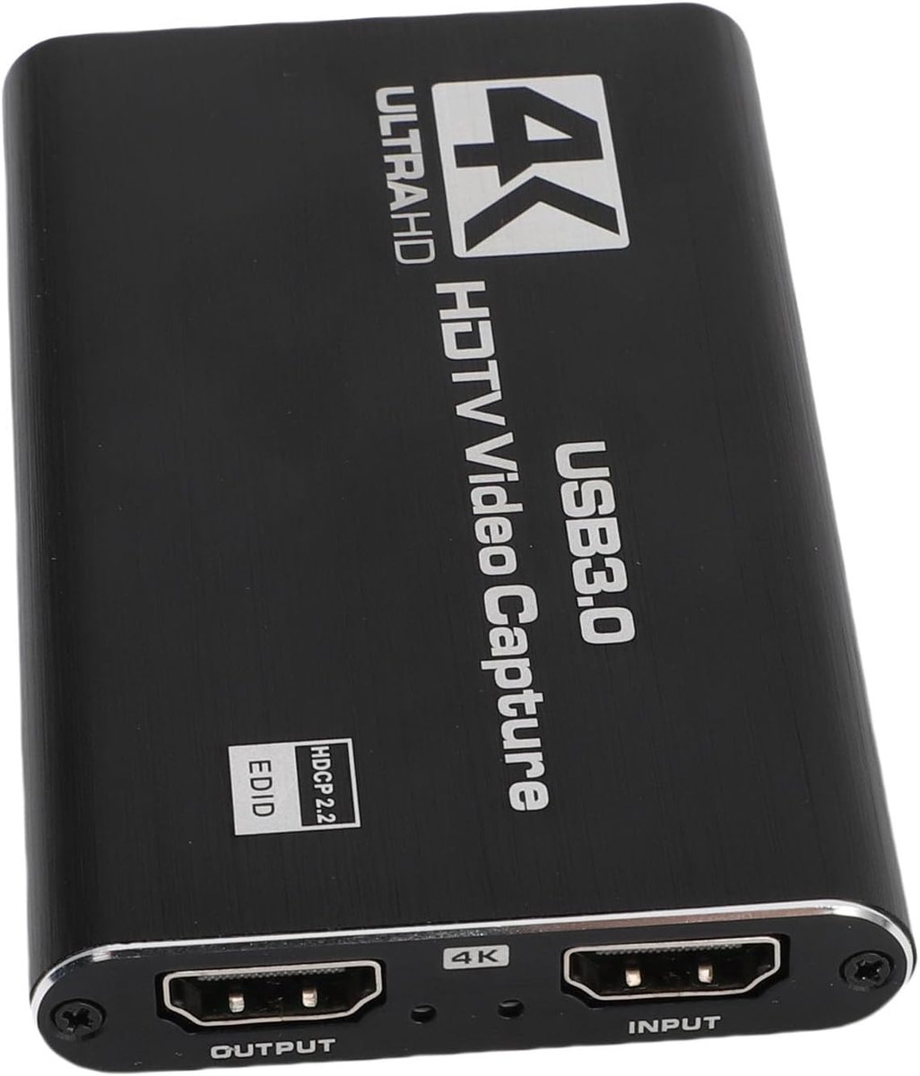 4K HD Video Capture Card - USB Capture Card Streaming Card - Online Streaming - 1080P 60FPS Loop Out thumbnail 7