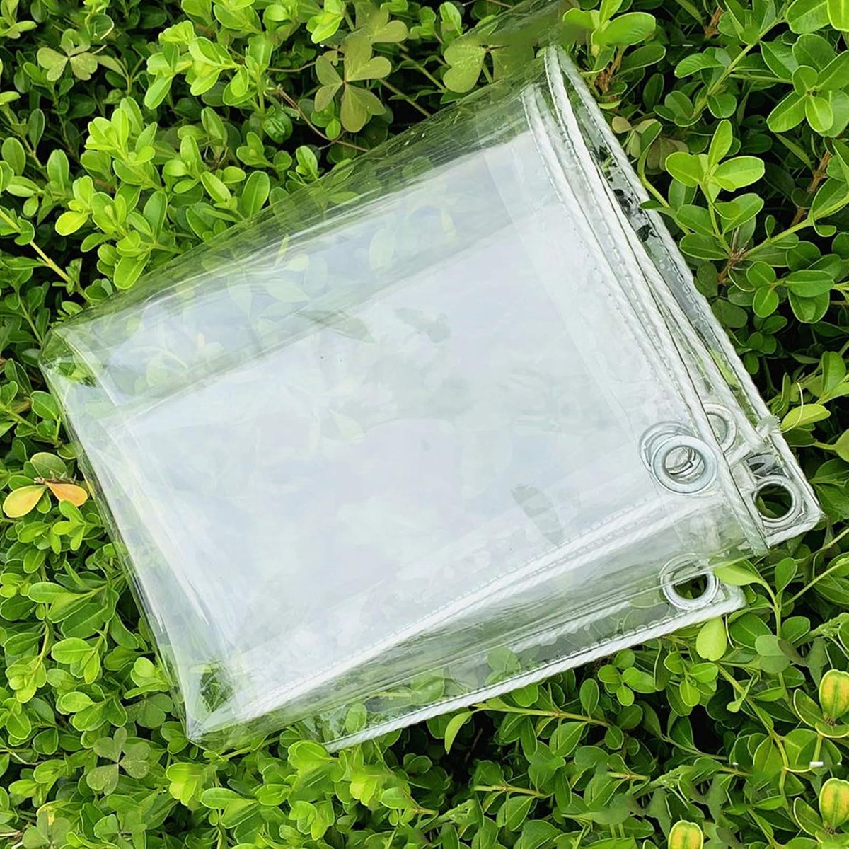 Afdekzeil Transparant - Zeil PVC - Waterdicht Maken - Hittebestendige Rand - 2.3 x 2 m - Transparant