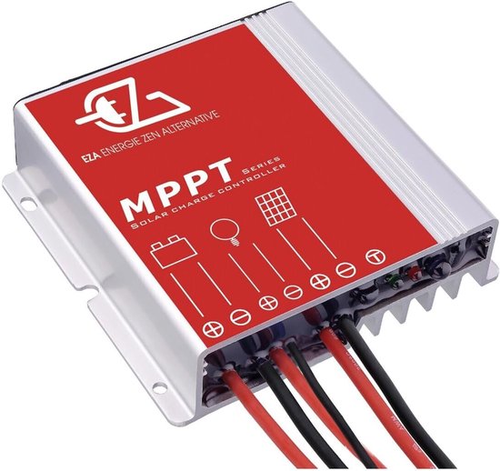 MPPT Solar Controller - Laadregelaar Zonne-energie - Energiebeheer - Bluetooth Instelbaar - 10A - Aluminium