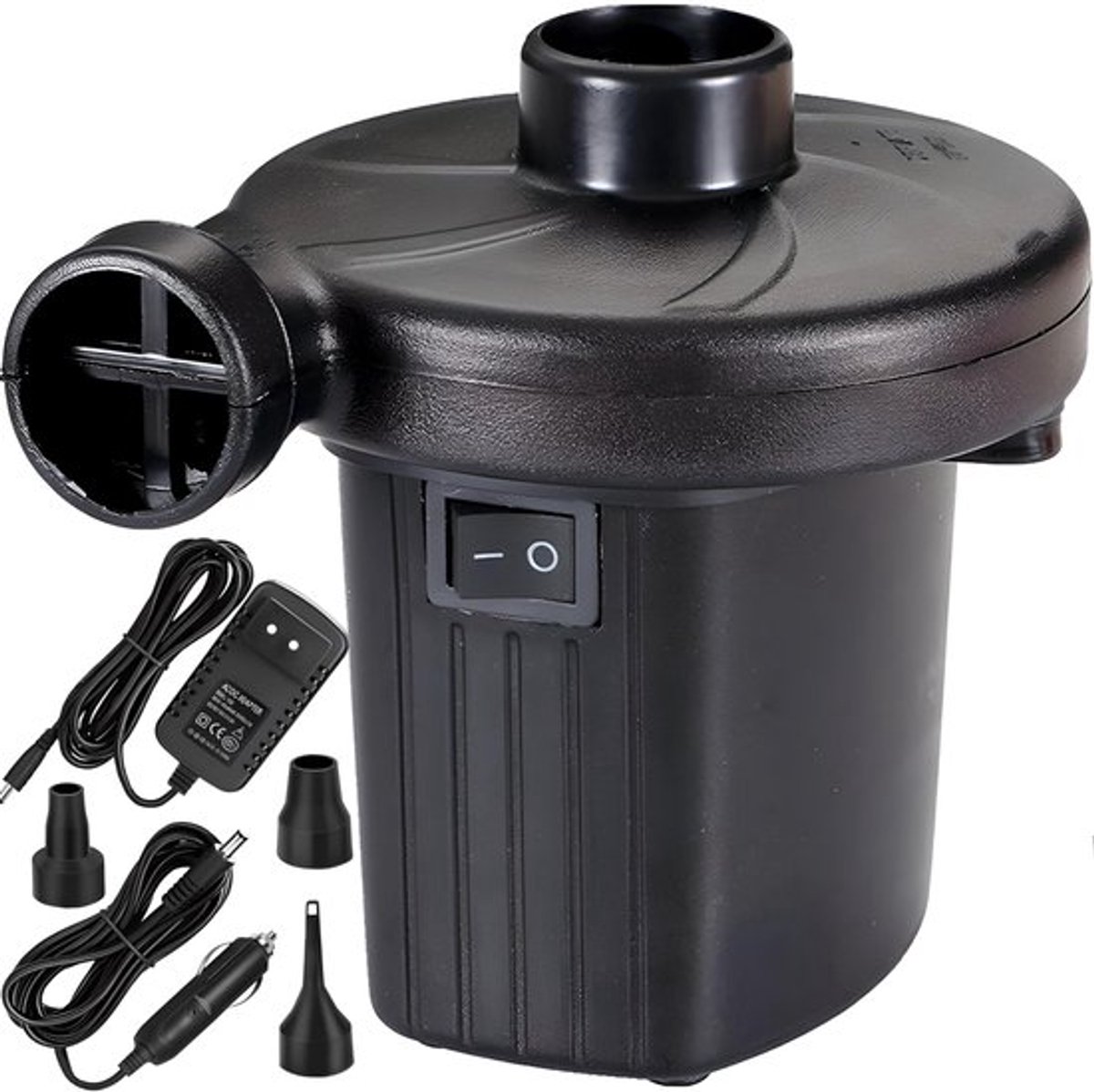 2-in-1 Inflator en Deflator met 3 - Retoo 230v Elektrische Luchtpomp