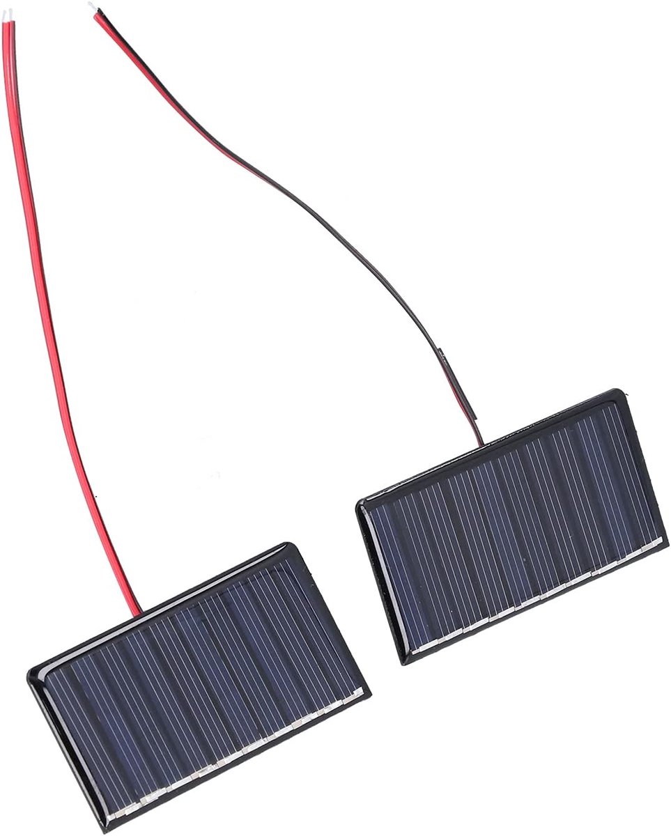 Zonnepaneel Module - Mini Zonnecel - Doe-het-zelf Projecten - Werkt bij weinig licht - 68 x 36 mm - Zwart