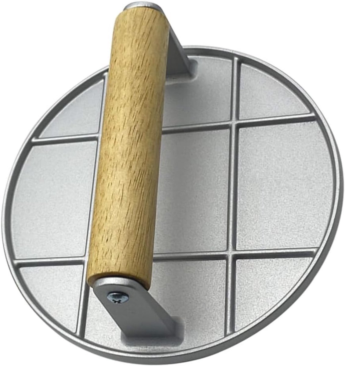 Burgerpers - Patty maker - Vlees vormen - Antiaanbaklaag - 16 cm - Zilverkleurig