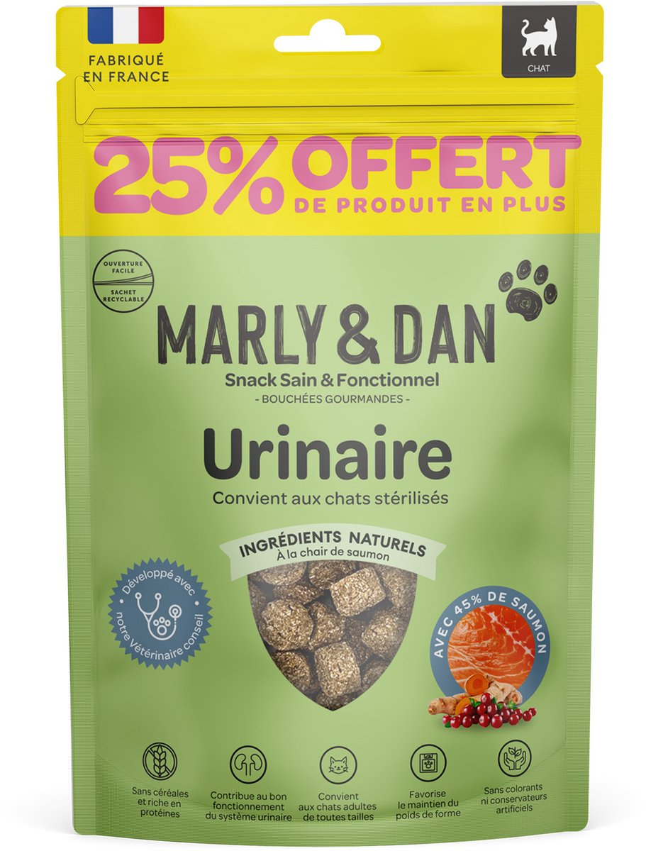 MARLY AND DAN BITES URINEKAT 25% GRATIS