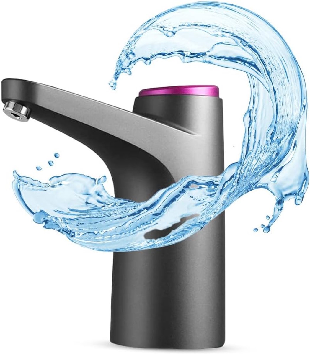 Waterdispenser - Pompdoseerapparaat - Water Tappen - USB Oplaadbaar - Voor 4.5-18.9L Flessen - Zwart