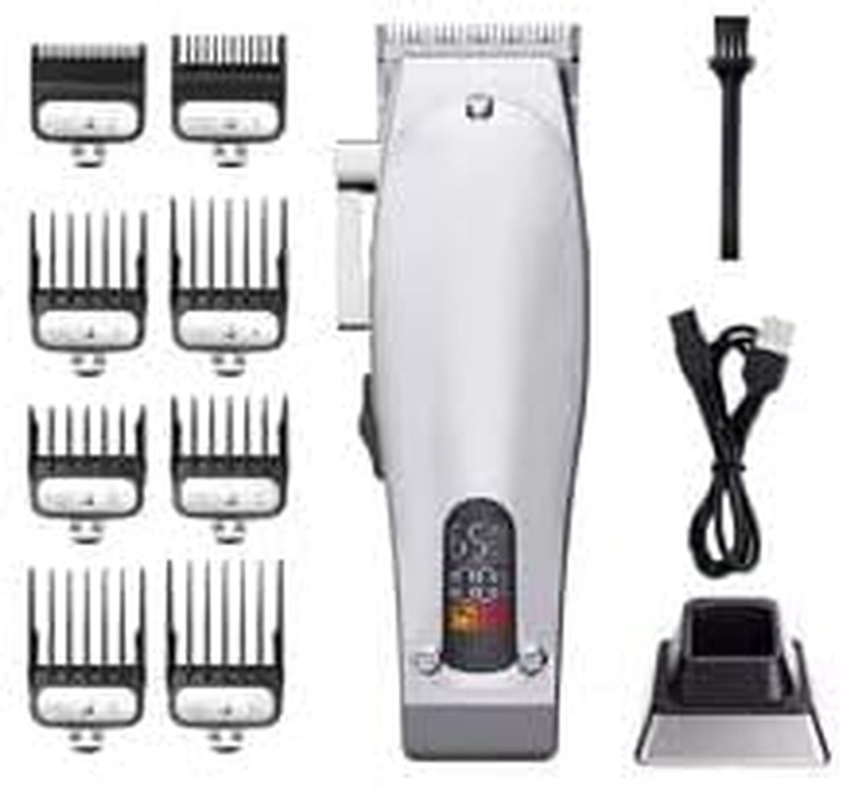 Draadloze Tondeuse - Haarsnijmachine Kapper - Thuis Kapsel Maken - Verstelbare Lengte - null - Zwart
