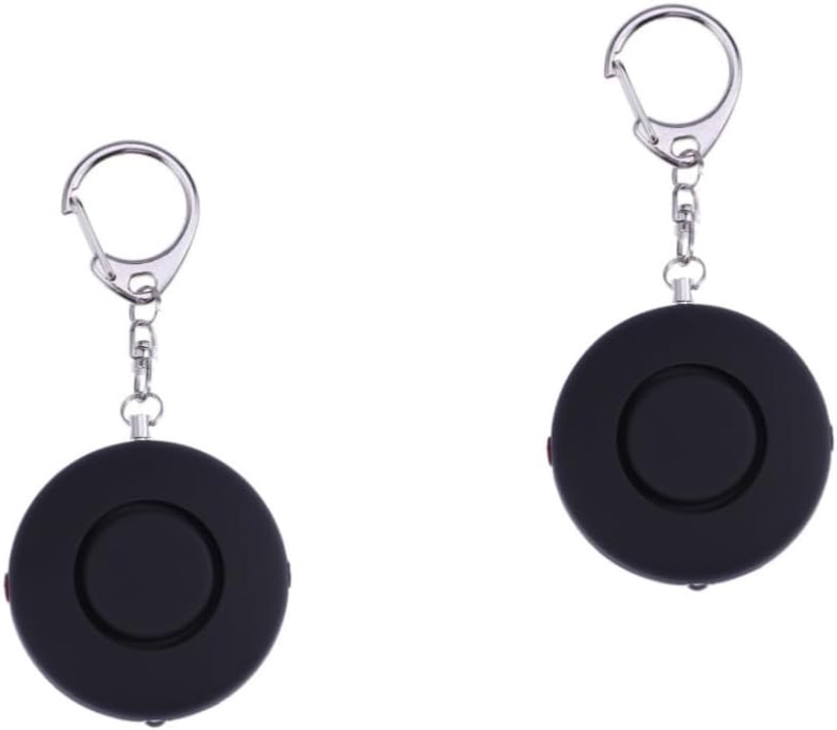 Persoonlijk Alarm - Noodketting - Veiligheid Vergroten - 125dB Luid Geluid - 2 stuks - Zwart