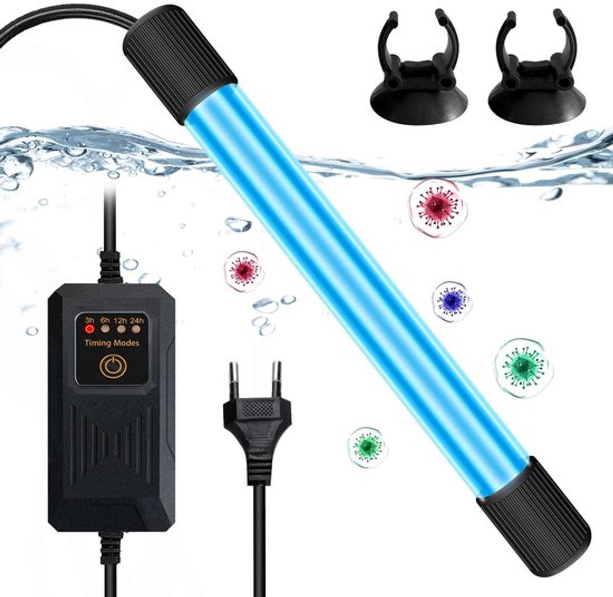 Allecto - UV-sterilisator - 13 W - Effectieve waterreiniging - Geschikt voor