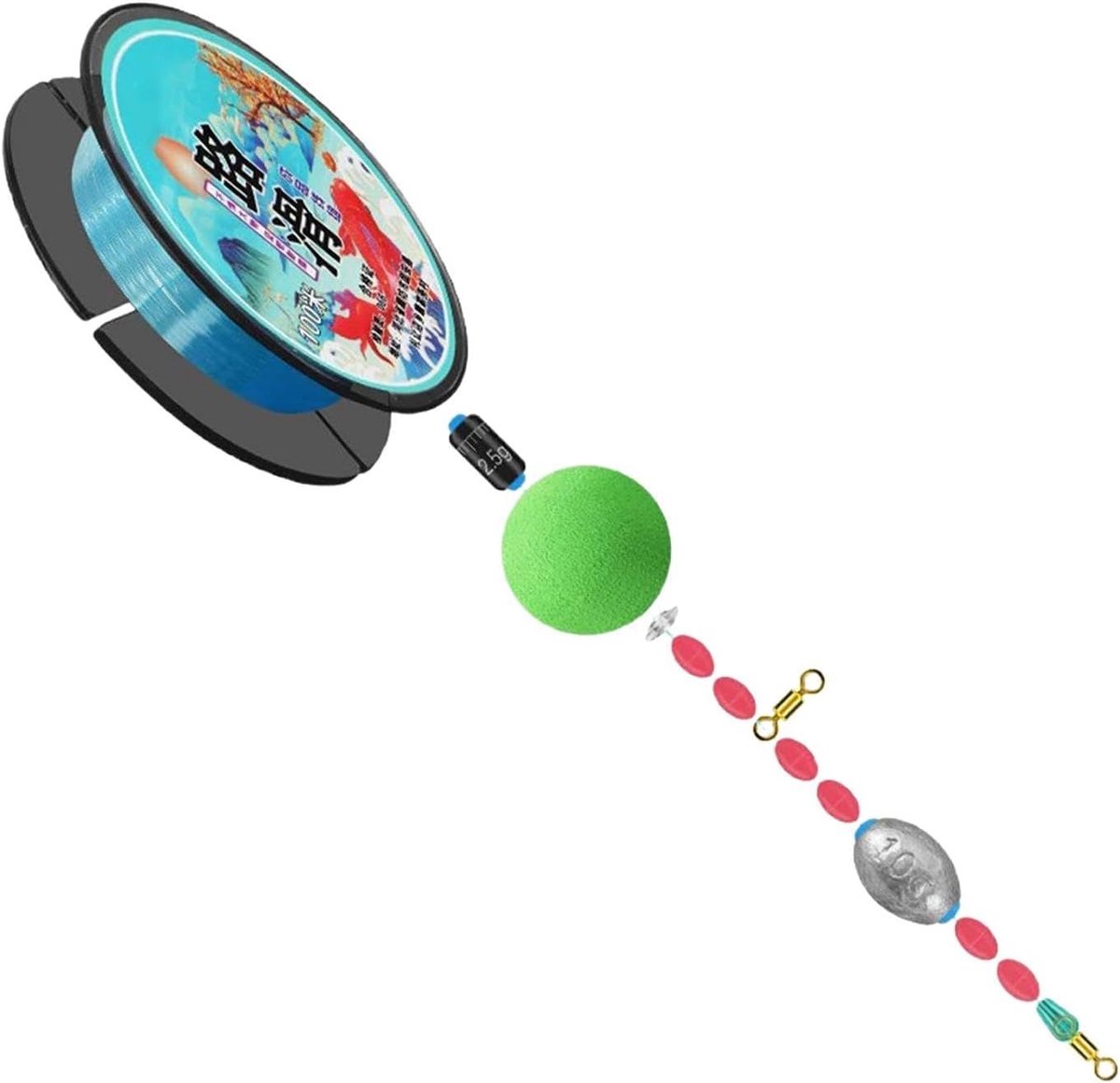 Vislijn Set - Automatische Dobber - Efficiënt Vissen - Slijtbestendig - 100 cm - Niet gespecificeerd