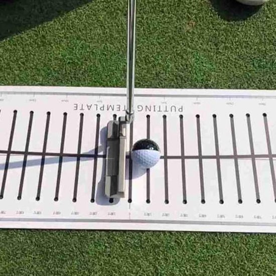 Golf Putter Mat - Putting Green - Golf Training - Putter Stabiliteit - 30 x 5 x 5 cm - Wit van GOLF — afbeelding 3