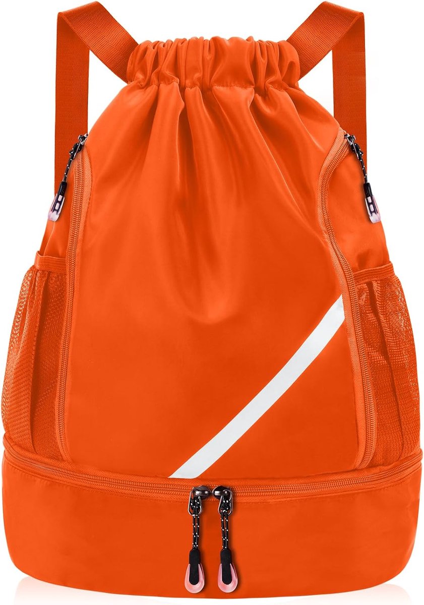 Drawstring rugzak groot - waterdicht - met schoencompartiment - ideaal voor sporten - SnelShoppen