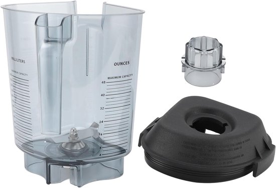 Blenderkan - Reservekan - Smoothies Maken - Roestvrijstalen Messen - 48 oz - Transparant — afbeelding 4