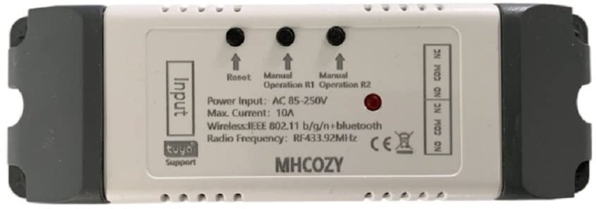 Switch Relay WiFi Home Automation - 2 Kanaals - Compatibel met Alexa en Google Assistent - ShopVlot