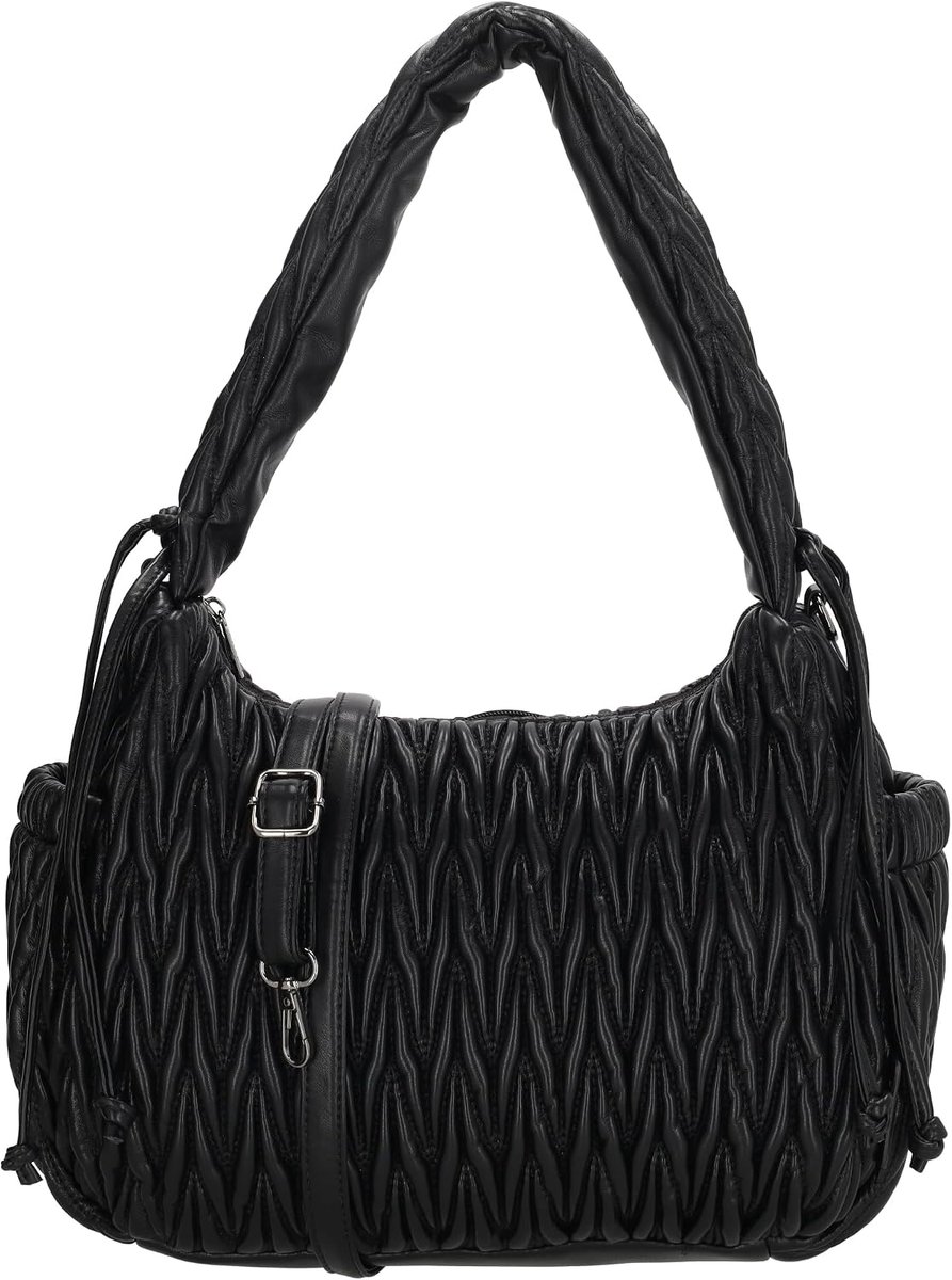 Schoudertas vintage - handtas met meerdere vakken - leren look - perfect voor mobiel - ShopVlot