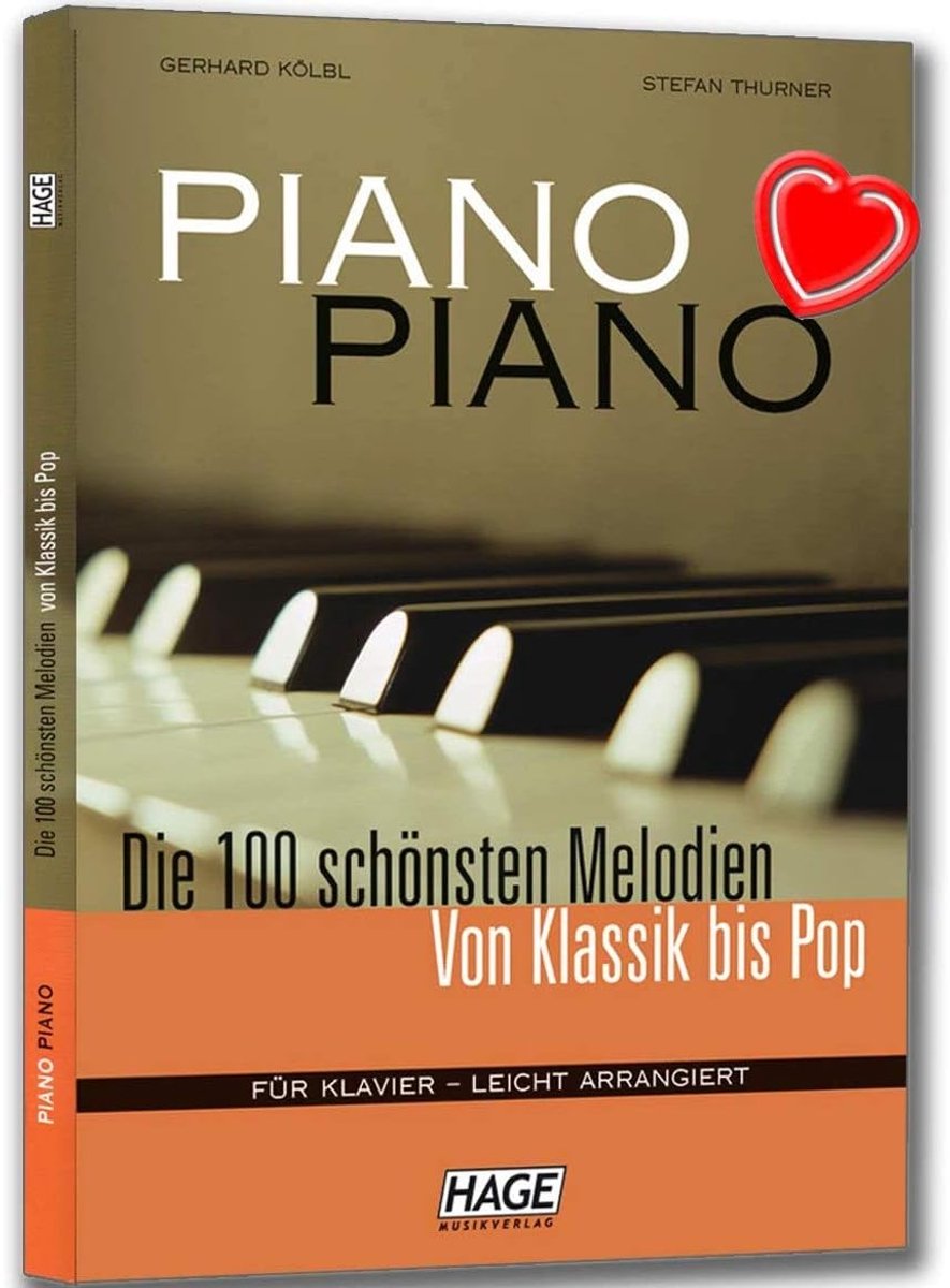 Piano speelboek - 100 mooiste melodieën - van klassiek tot pop - eenvoudig te spelen - ShopVlot