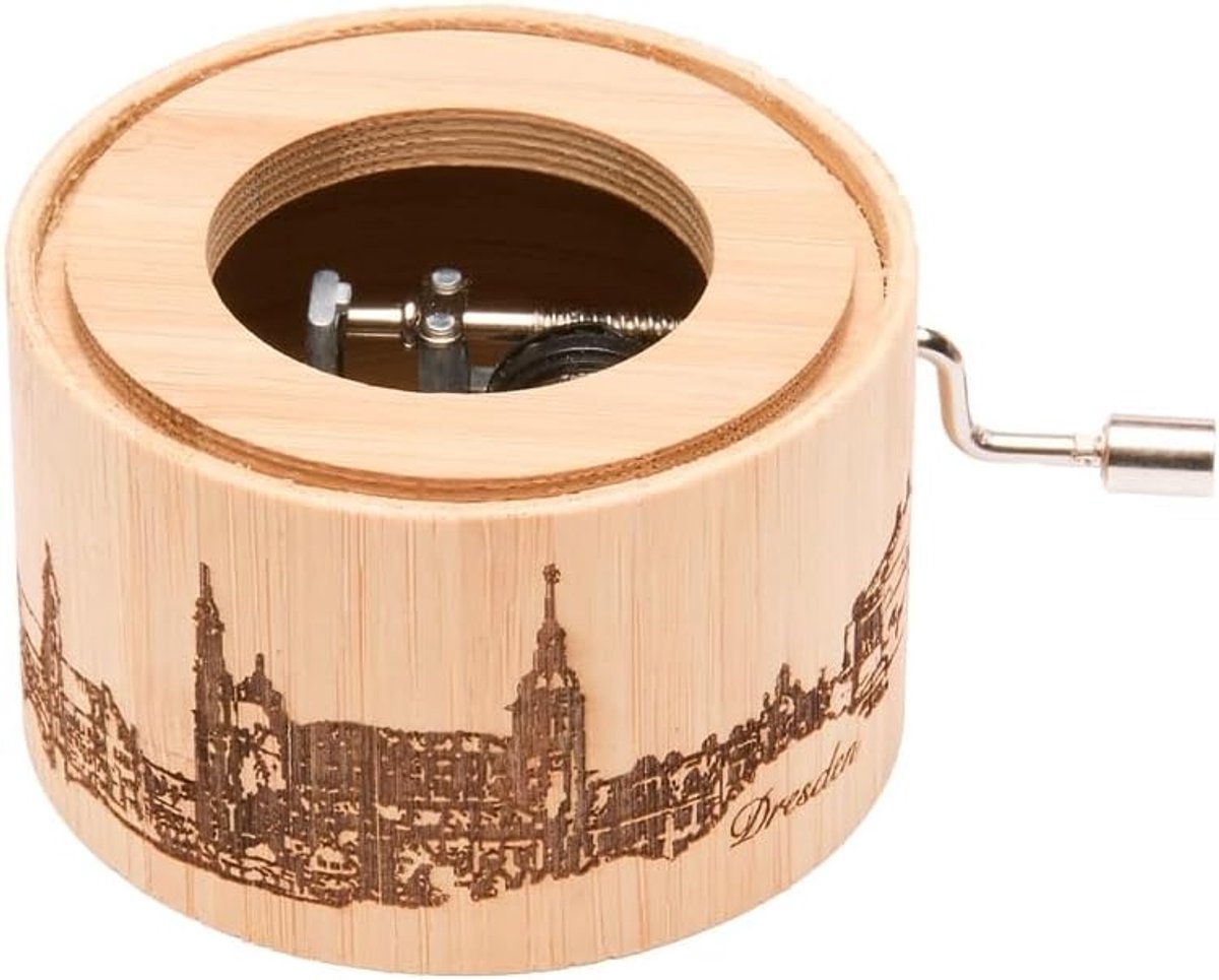 Muziekdoos met melodie van het Zwanenmeer - Dresden motief - handgemaakt in Duitsland - ideaal als cadeau - ShopVlot