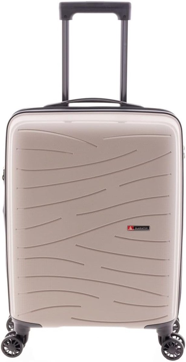 Koffer 50 cm - polypropyleen - 4 dubbele wielen - uiterst robuust - ShopVlot