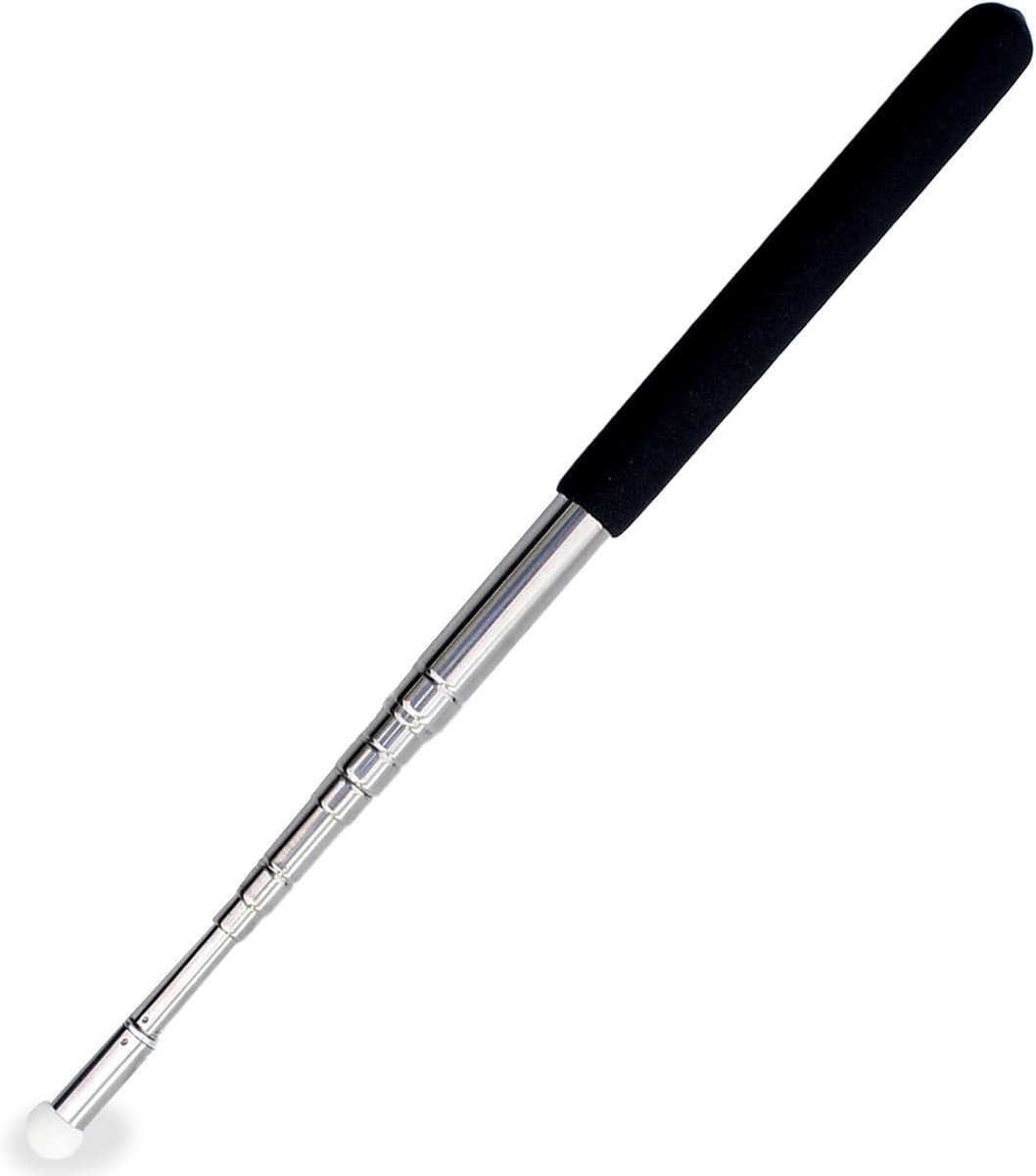 telescopische pole 1 m - roestvrij staal - extensibel - ideaal voor presentaties - ShopVlot