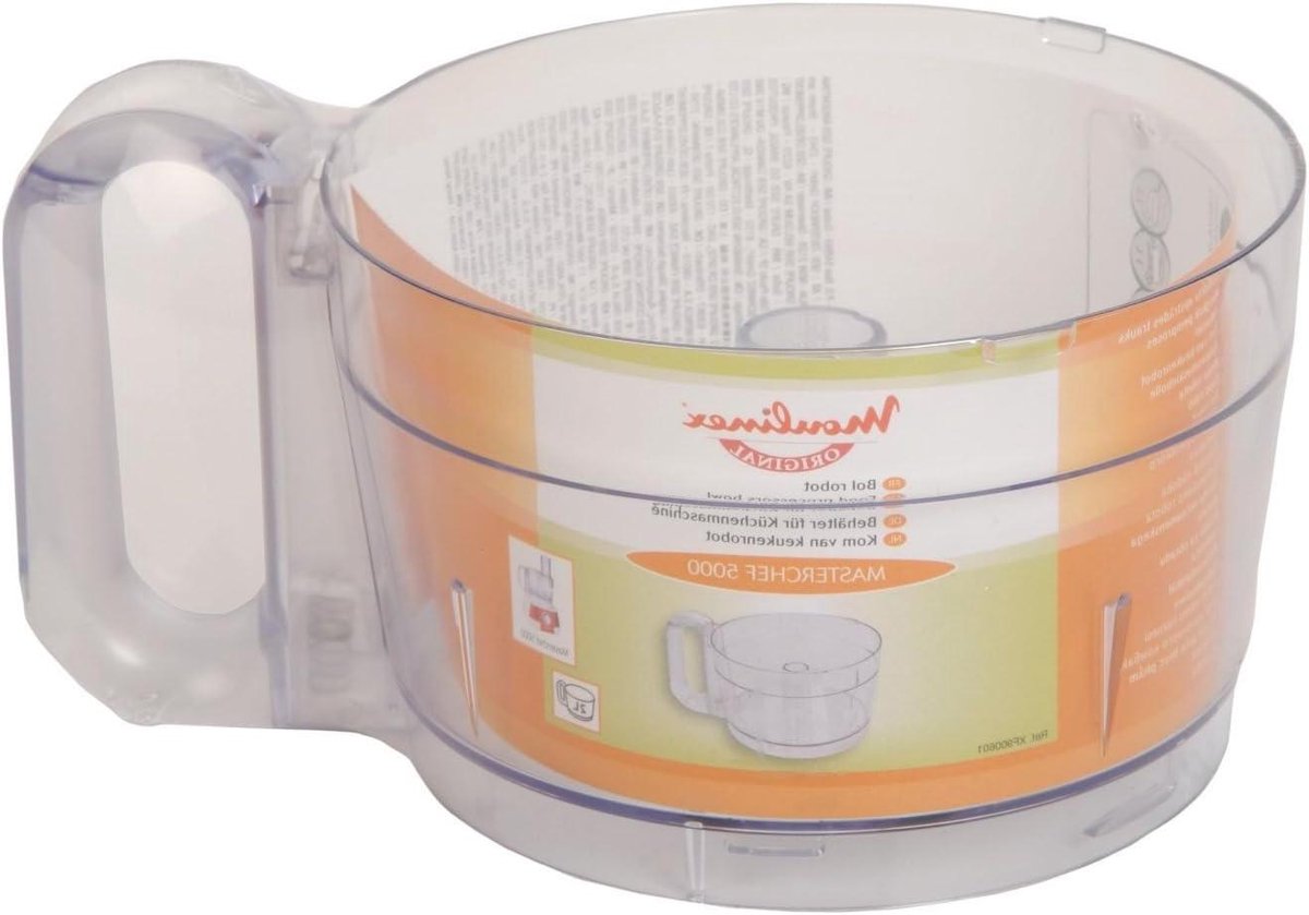 Keukenmachine Kom - Mengkom Accessoire - Voedsel Bereiden - Origineel Onderdeel - 2 Liter - Wit