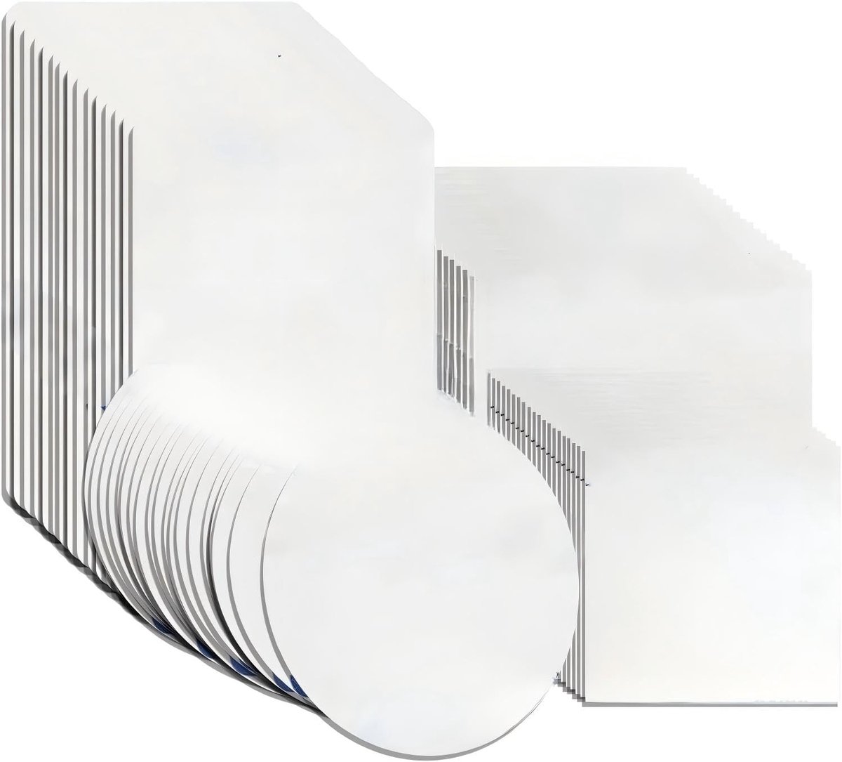 Dubbelzijdige tape zwart foam 80 stuks - sterke montagepads - 4x4 cm, 2.8x2.8 cm, 5.3x4.3 cm - SnelShoppen