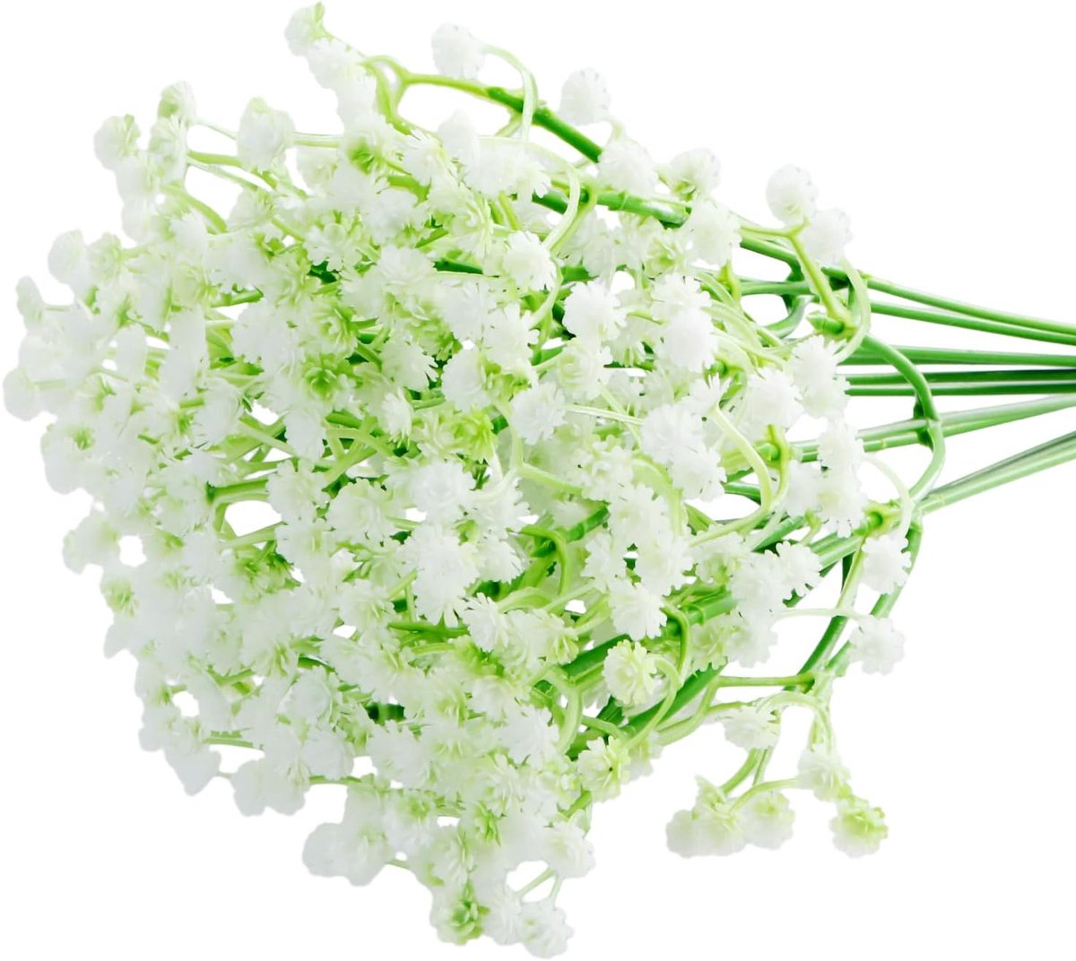 Kunstbloemen Gypsophila 12 Stelen - Wit - Realistisch - Perfect voor Bruiloften en Decoratie - SnelShoppen