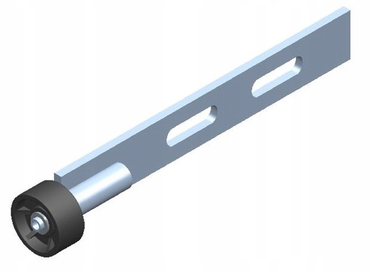 RM-081 Meubelwiel met Stalen Plaat - 29 mm Diameter