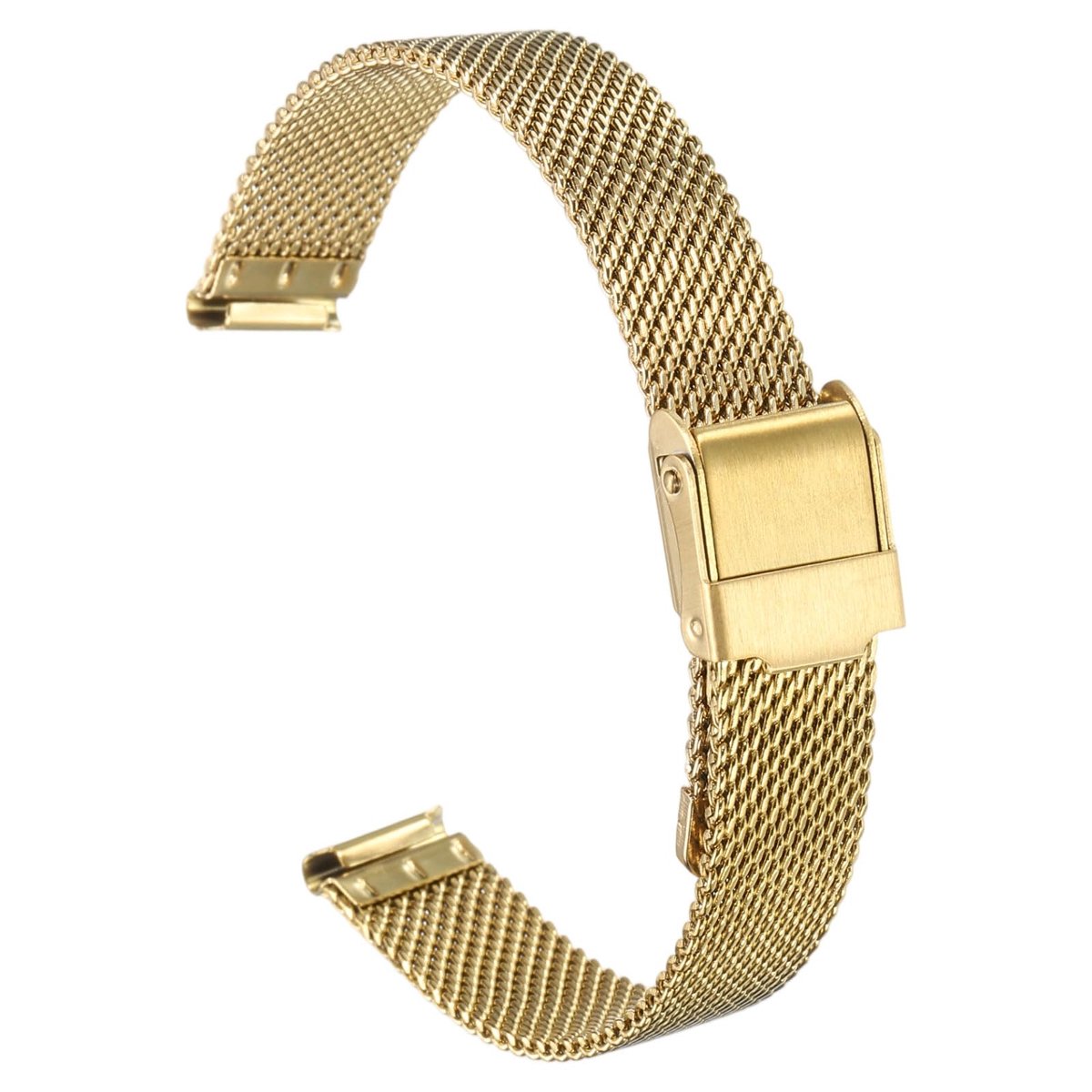 Horlogebandje 12mm - mesh - verstelbaar - elegant voor smartwatch - ShopVlot