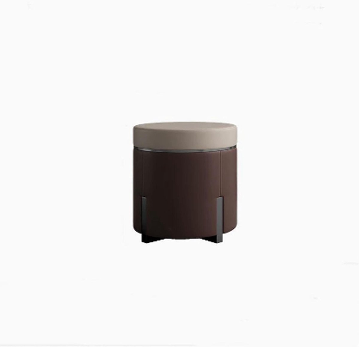 Ronde Poef - Ottomaan Krukje - Zitcomfort Creëren - Origineel Design - 10 x 10 x 10 mm - Zwart