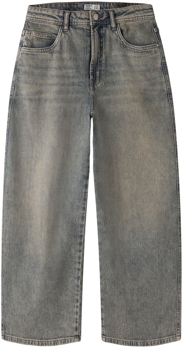 Name It - Broek - NKMBEN X-SKATER - Vintage Medium Blue Denim - Maat 146