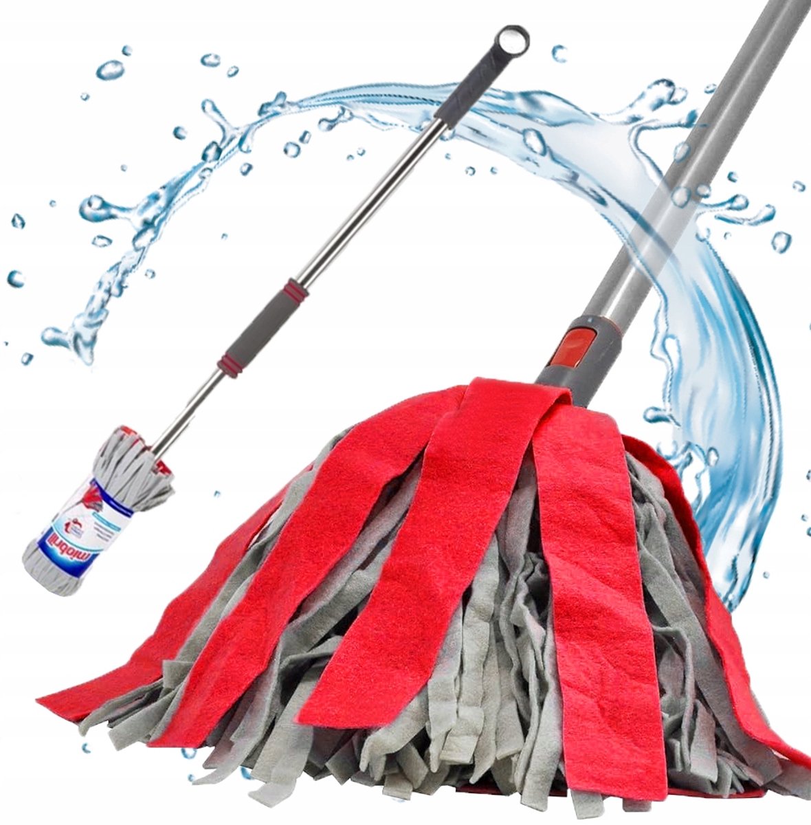 Telescoop Mop met Viscose Strips - 180cm